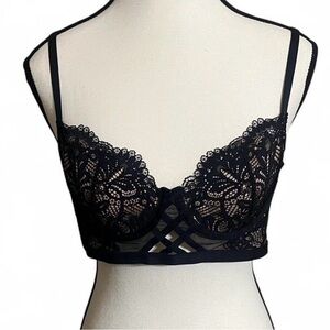 2/$24 Adore Me Bra Sz 36B Diara Lace Feminine Fairy Cottagecore Sexy